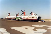 The Princess Margaret (GH-2006) departing Calais Hoverport